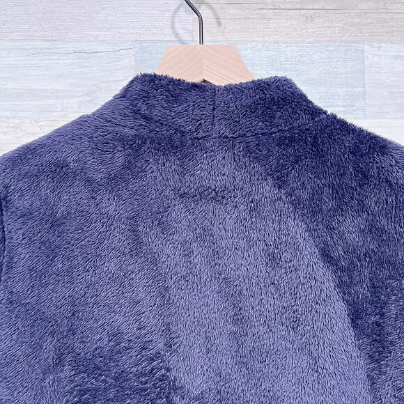 Talbots Plush Fleece Mock Neck Sweater Black Lightweight Casual Womens Small - Picture 4 of 6